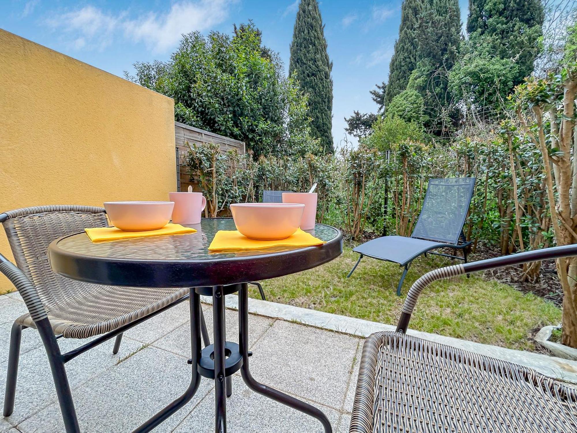Vivez Lunel-Clim-Wifi Fibre-Parking Prive-Patio T2 Dış mekan fotoğraf